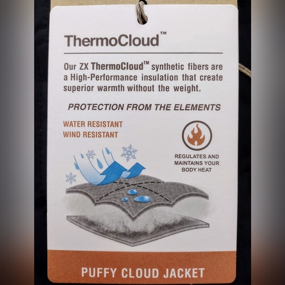 NWT Thermocloud Technology Quilted Puffer Jacket w Pockets XXL - Picture 3 of 16